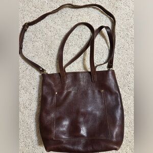 Portland Leather Goods Full-Size Crossbody Zip Tote